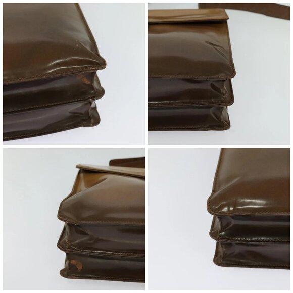 PRADA Shoulder Bag Enamel Beige Silver Auth - Picture 16 of 16